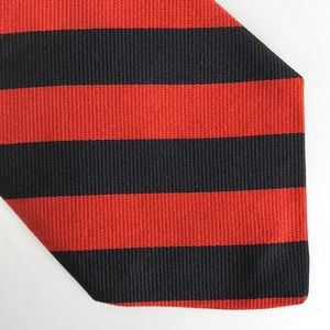 Woodberry Forest Black & Orange Silk Tie